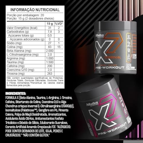 X7 Original Pre-Workout (300g), Citrus Orange & Lemon