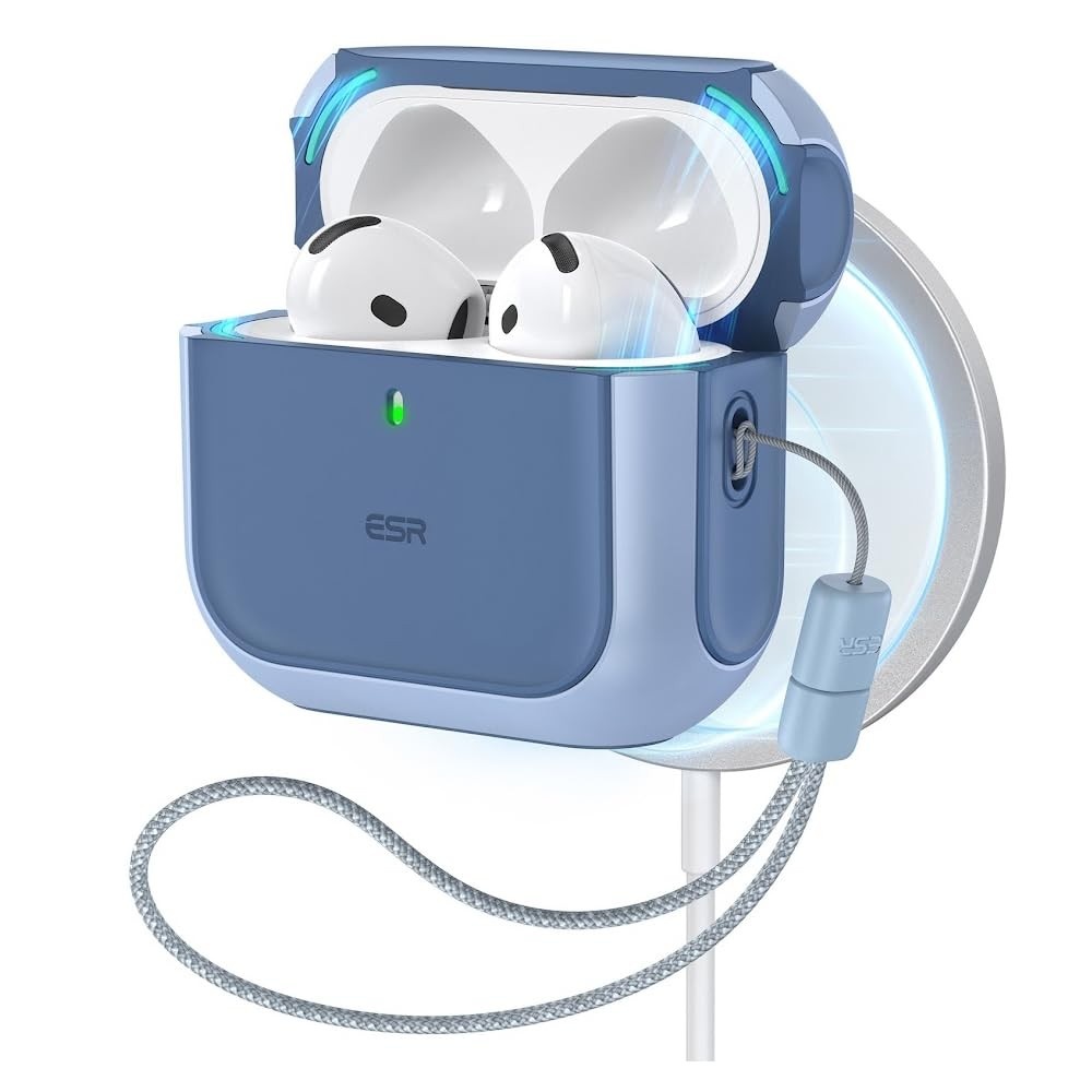 Capa Case Orbit Hybrid para AirPods Pro 4 2024 Azul: Proteção M4gSafe e Estilo