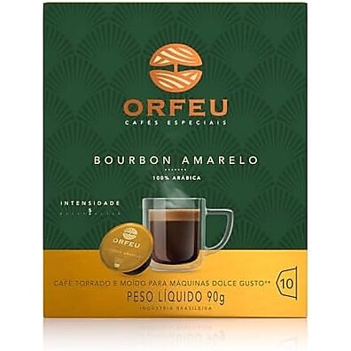 Cápsula Orfeu Bourbon Amarelo: Sabor Intenso Dolce Gusto