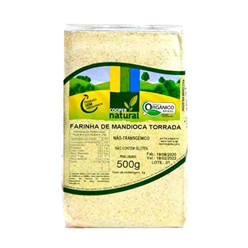 Farinha de Mandioca Torrada Orgânica Coopernatural 500g
