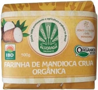 Farinha de Mandioca Branca Orgânica Alvorada 500g