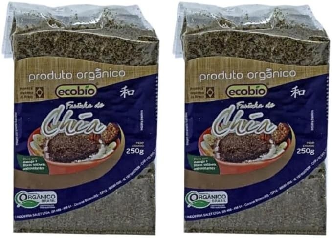 Kit 2X: Farinha de Chia Integral Orgânica Ecobio 250g