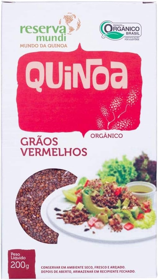Quinoa Vermelha em Grãos Orgânica Mundo da Quinoa 200g