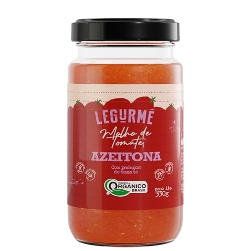 Legurmê Molho De Tomate Orgânico Com Azeitona 330g