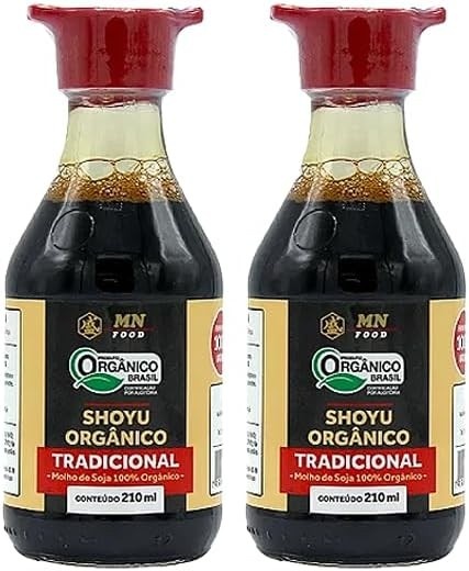 Kit 2X: Shoyu Orgânico Tradicional MN Food 210 ml