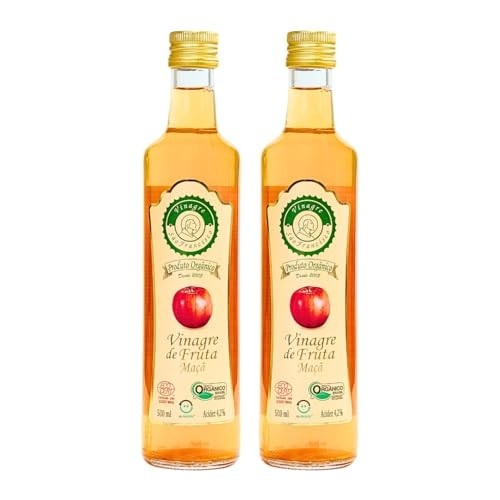 Kit 2 Vinagre De Maçã Orgânico Acidez 4,2% São Francisco 500ml