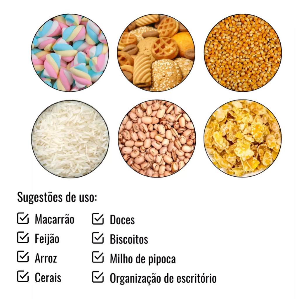 Potes de Temperos Âmbar: Elegância e Organização!