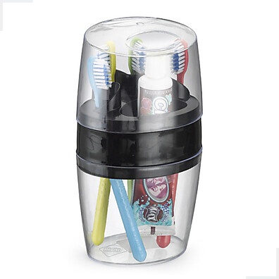 Organizador de Escovas: Dispenser Preto Arthi