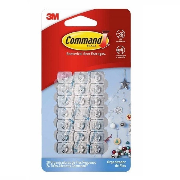 Organizador de Fios Command: Arrumação Sem Furos!