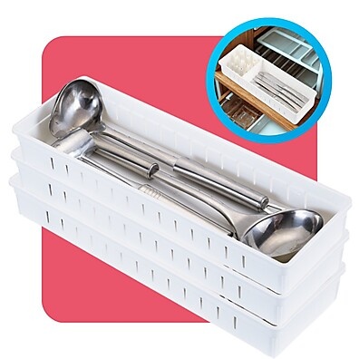 Organizador de Gaveta: Kit 3 Divisórias Dasplast