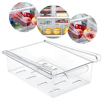 Organizador de Geladeira 22x17cm - Mantenha Tudo Fresco e Organizado