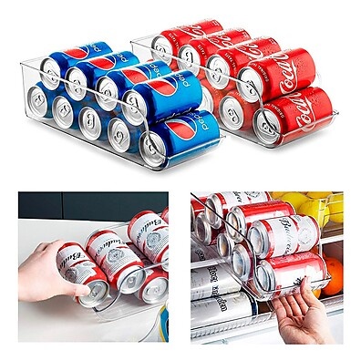 Organizador de Latas: Kit 2 para Geladeira + Espaço!