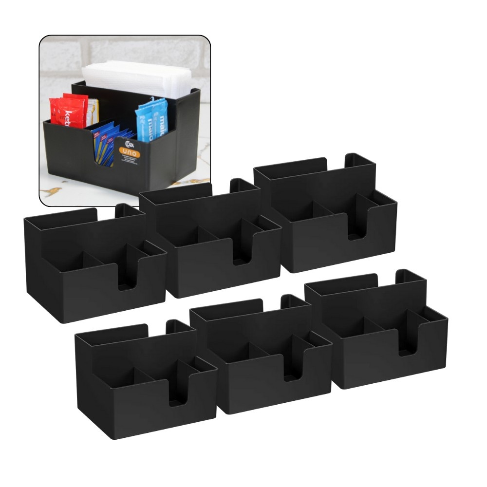 Organizador de Mesa: Kit 6 Portas Guardanapo e Sachê