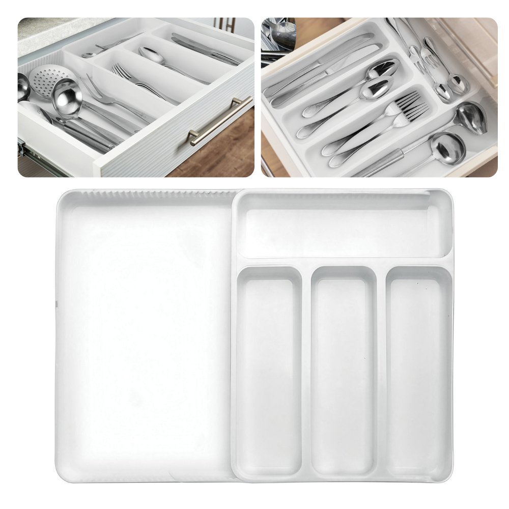 Organizador de Talheres Extensível: Cozinha Impecável!