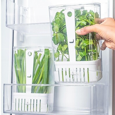 Organizador de Temperos Clear Fresh 2,3L: Frescor e Organização na Sua Cozinha