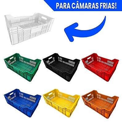 Organizador Hortifruti: 2 Caixas Resistentes Multiuso