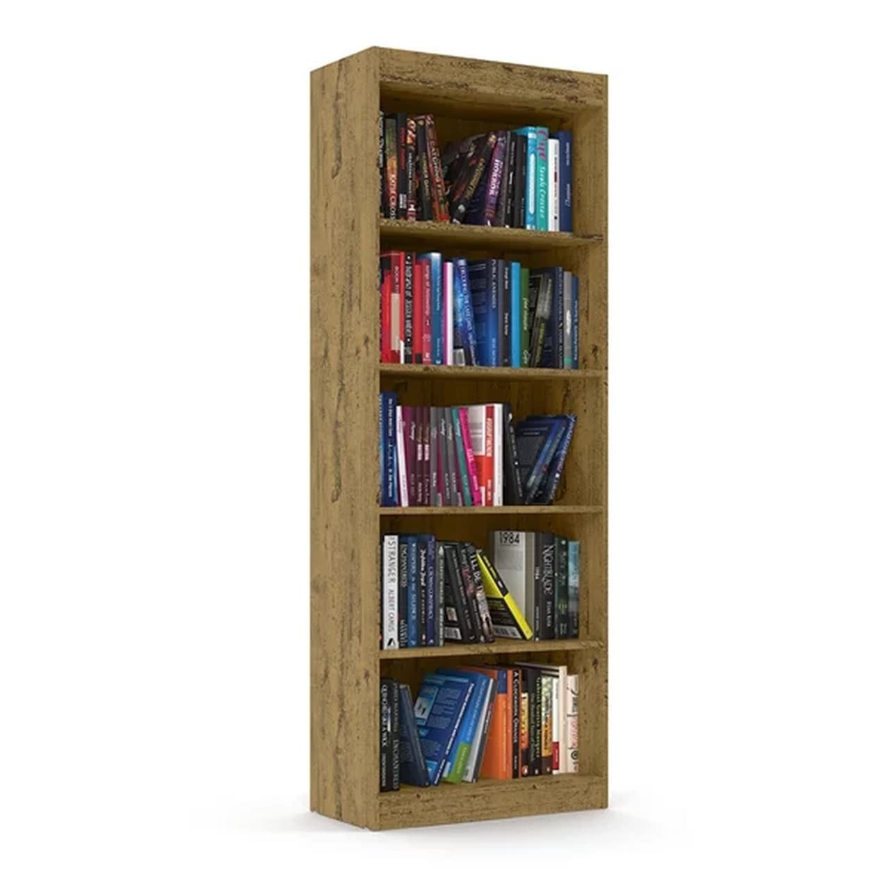 Organizador Livreiro Encanto Nature 5 Prateleiras - Design Moderno para Sala e Escritório