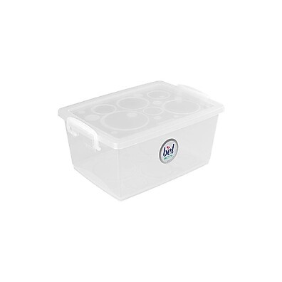 Organizador Plástico 4L: Trava, Alça e Espaço!