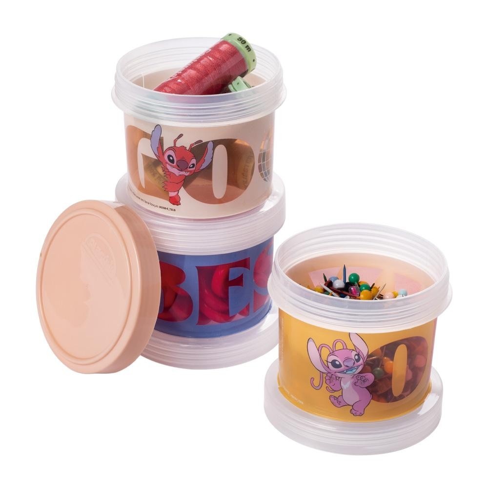 Organizador Stitch Disney: Empilhe e Organize!