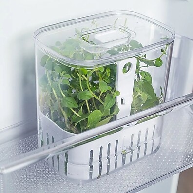 Organizadores Clear Fresh 1,5L – Deixe Sua Geladeira em Ordem!