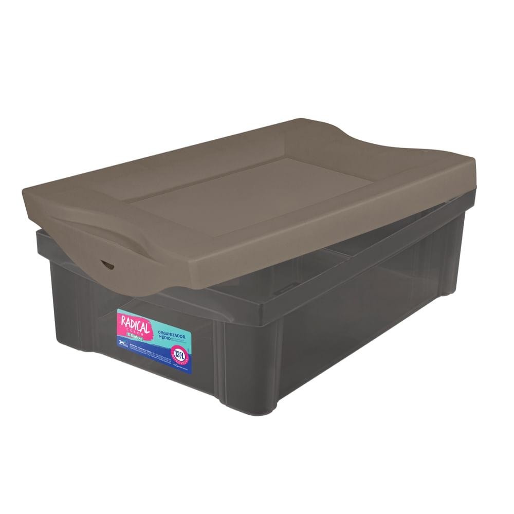 Organize com Estilo: Caixa Plástica 13,5L Radical Color