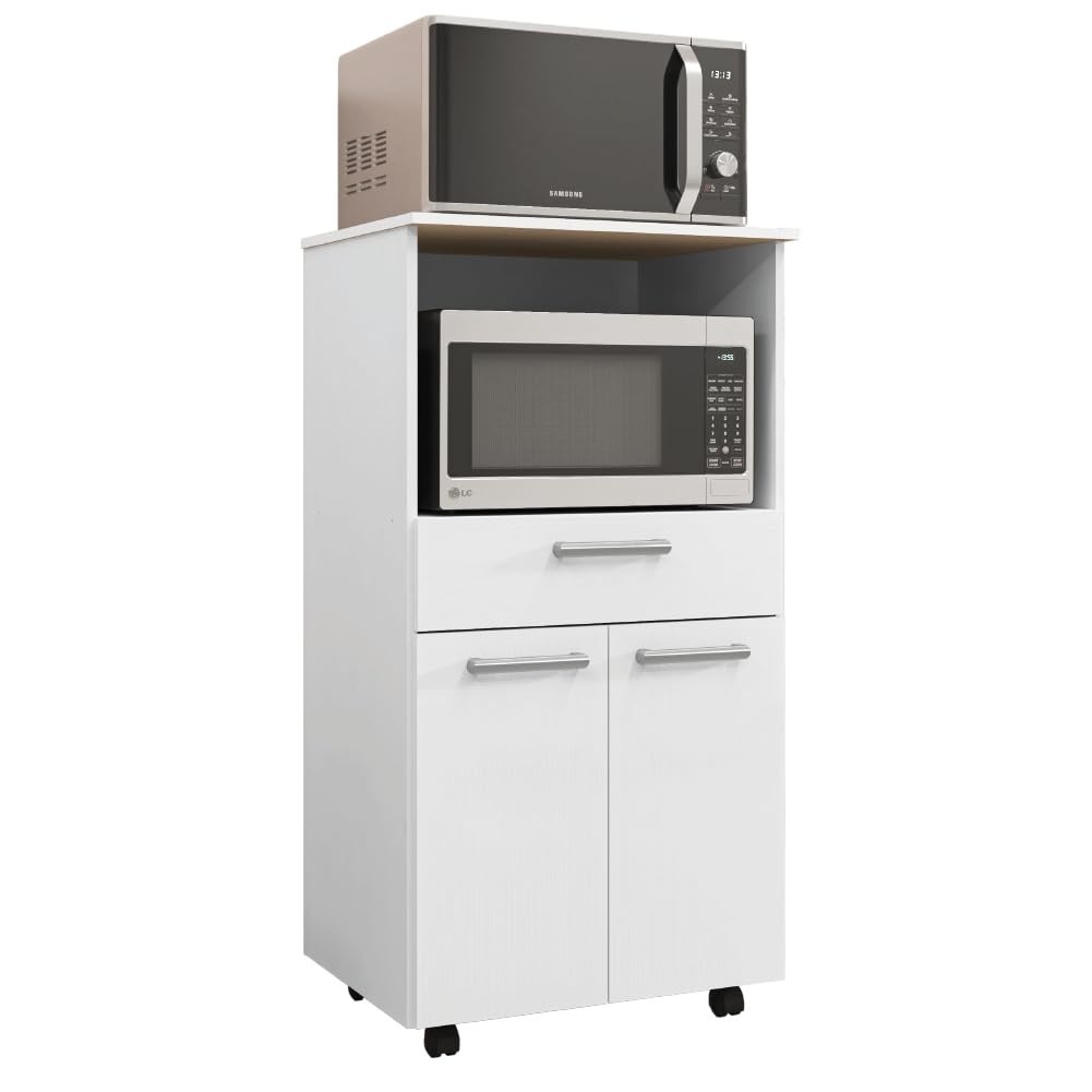 Armário de Cozinha Balcão Multiuso Duplo Forno Duetto Branco - Organize com Estilo e Funcionalidade