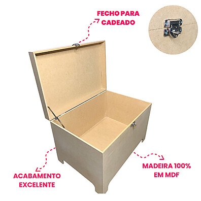 Bau Organizador GG: Decore e Organize!