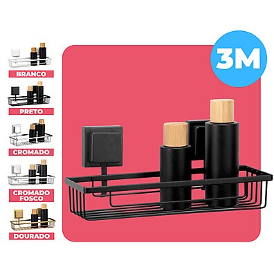 Organize Já! Suporte Shampoo 3M Sem Furos
