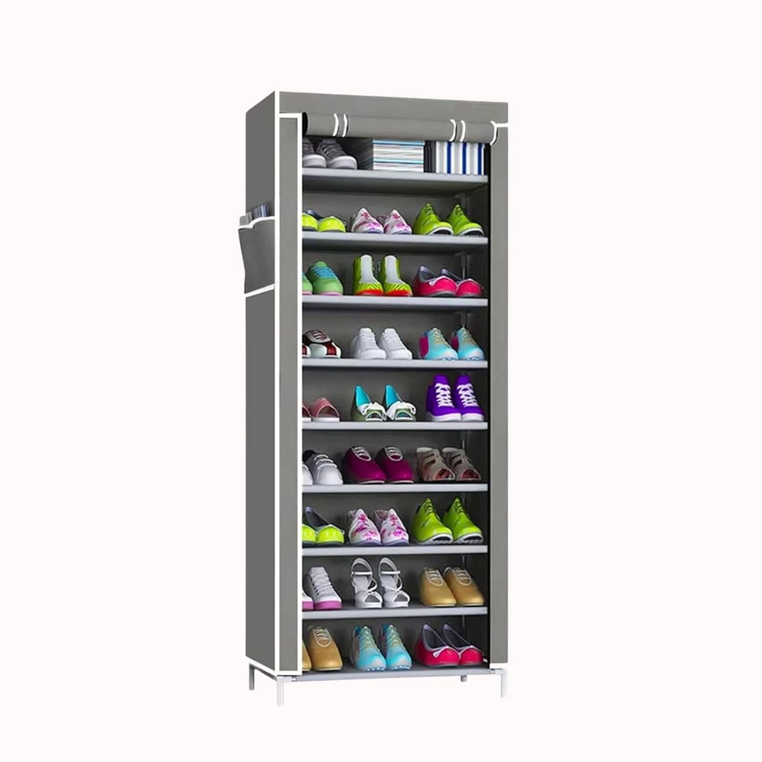 Sapateira Dobrável com 9 Prateleiras - Organize Seus Sapatos com Estilo e Praticidade