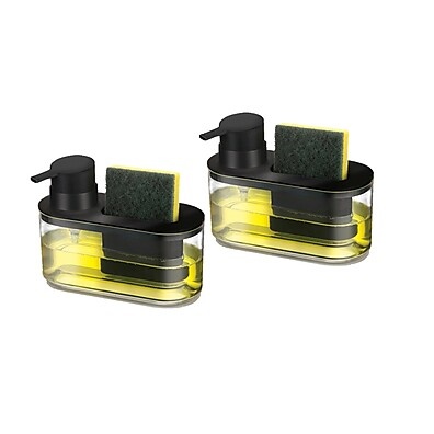 Organize sua Pia: Kit 2 Dispensers Detergente e Bucha