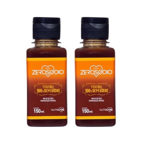 MOLHO ORIENTAL TERIYAKI 100% SEM SÓDIO ZERO SÓDIO 150ML - 2 UND