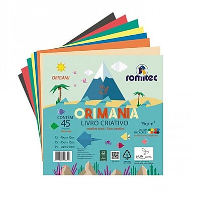 Origami Criativo: Livro + 45 Folhas Romitec