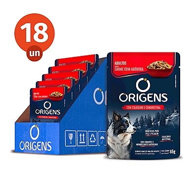 Origens Sachê Cães Adultos: Sabor e Saúde!