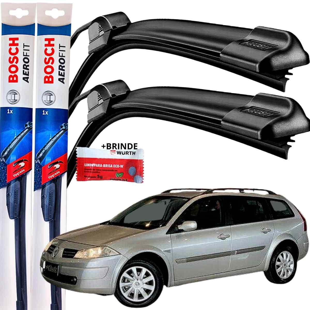 Palheta Limpador Parabrisa Bosch Aerofit Original Megane 2007-2011 (Par Dianteiro)