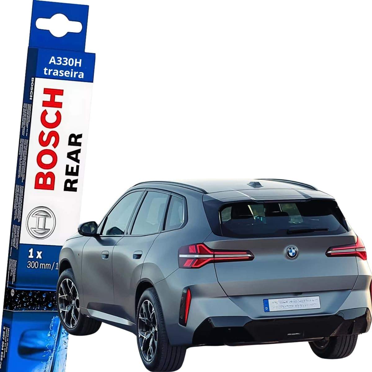 Palheta Limpador Vidro Traseiro Bosch Original BMW X3 (2011-2025) - Visibilidade Impecável