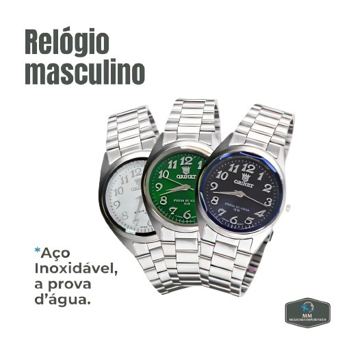 Orimet: Relógio Luxo Masculino à Prova D'água
