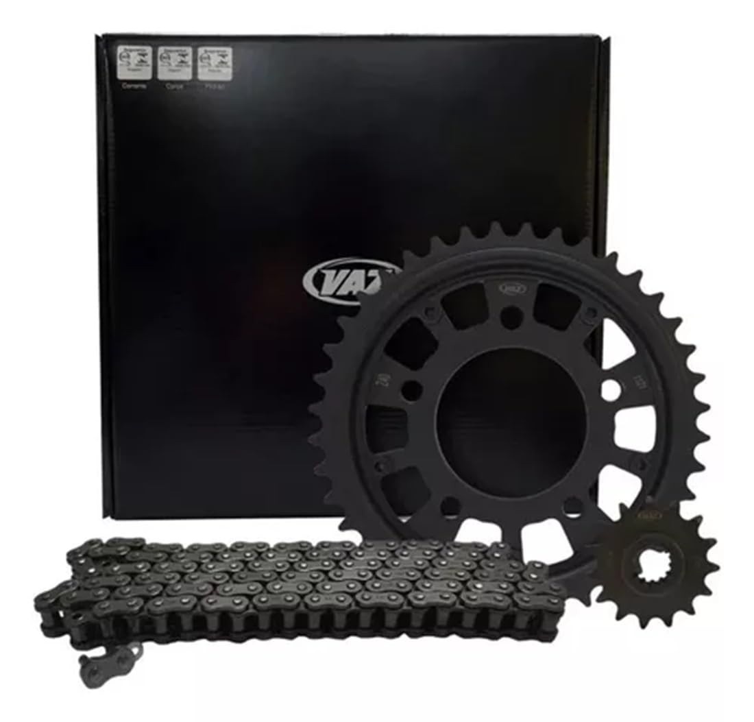 Kit Relação Completo Fazer 250 Original Vaz com Retentor O.Ring - 45D Coroa, 15D Pinhão