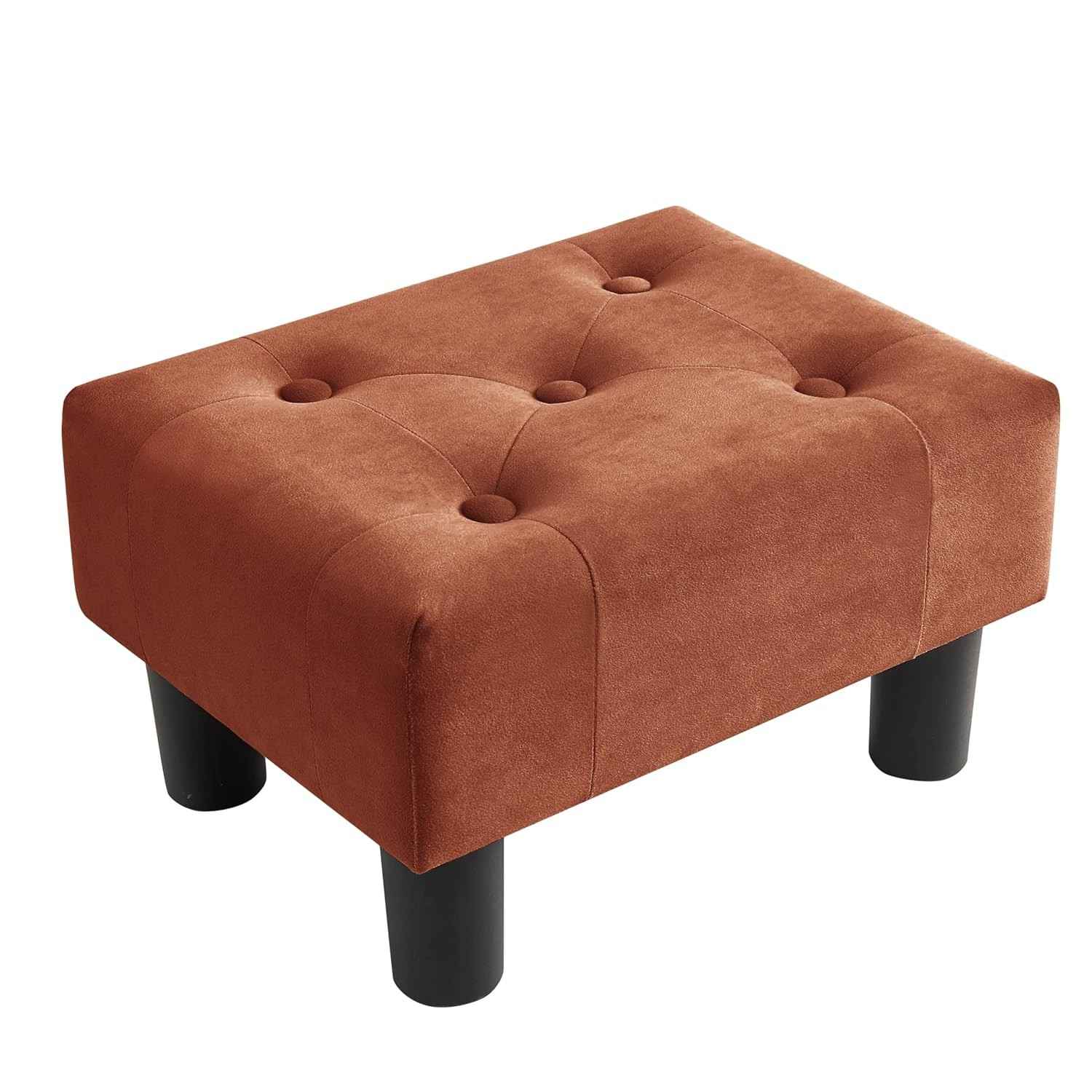 os-veludo-para-a-poofzy-pequena-confortavel-otmoma-em-pes-banqueta-a
