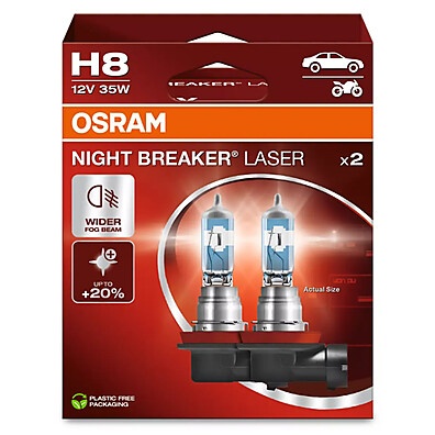 Osram Night Breaker Laser H8: Iluminação 150% Mais Forte