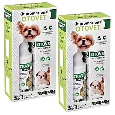 Otovet: Kit Limpeza e Tratamento de Otite para Pets