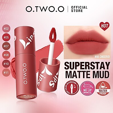 O.TWO.O Argila Labial Matte: Cor Intensa e Duradoura