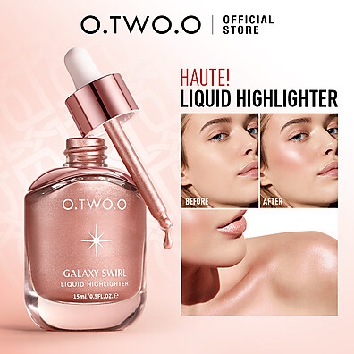 O.TWO.O Liquid Highlighter: Iluminador Facial Que Parece Pele Real