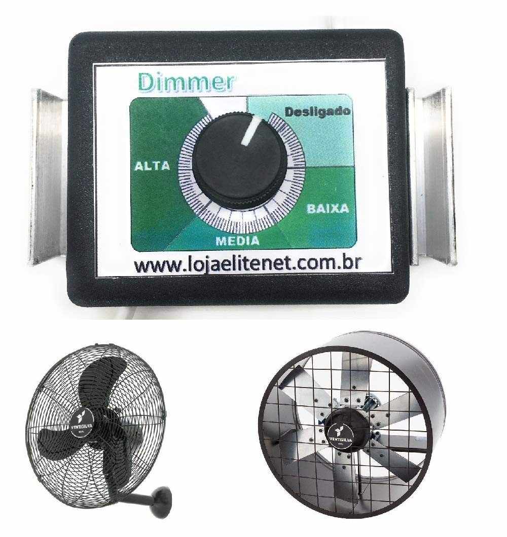 Chave de controle para exaustor centrifugo ventisilva de 30 ou 50 cm de diametro e 1/2 HP dimmer