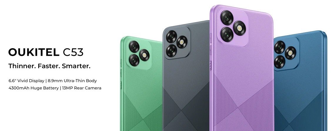 OUKITEL C53: Smartphone 4G com 120Hz