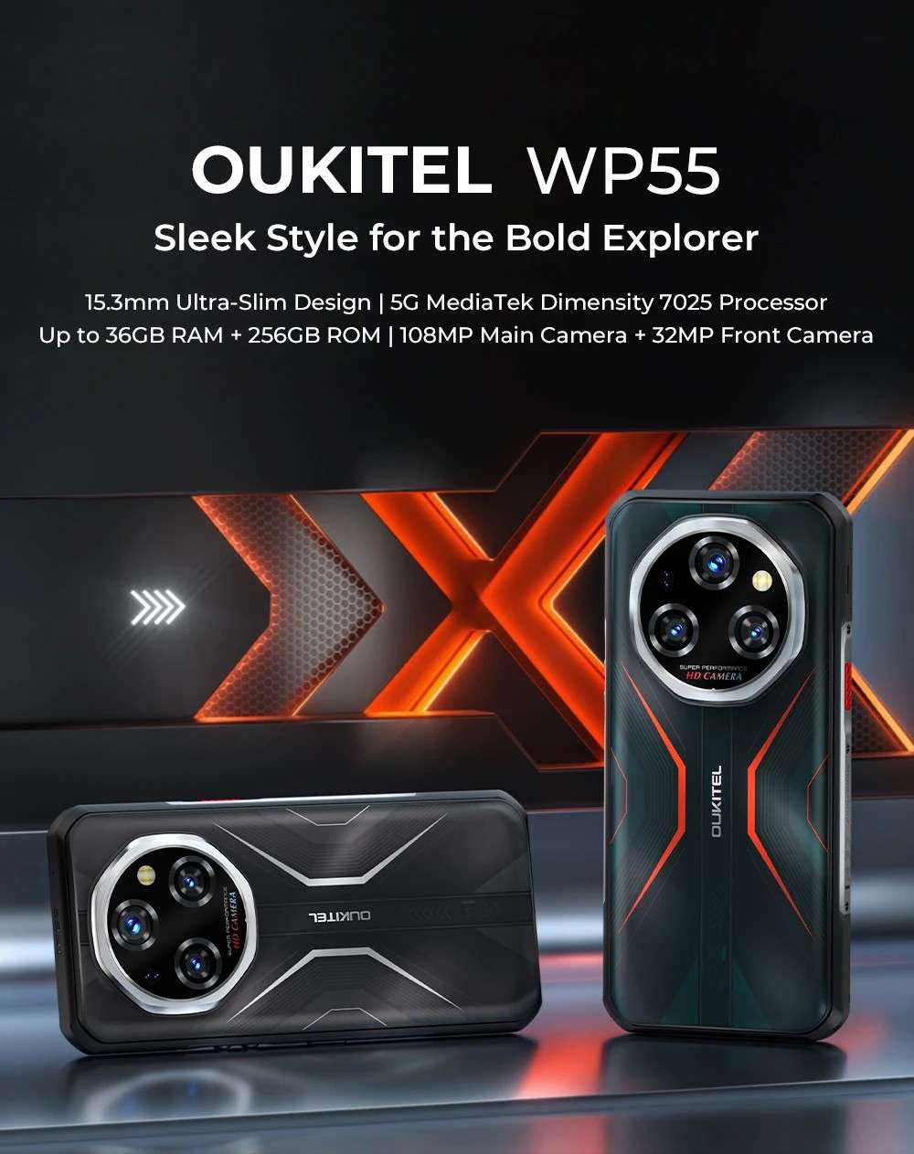 OUKITEL WP55: O Smartphone Robusto e Slim que Você Precisa!