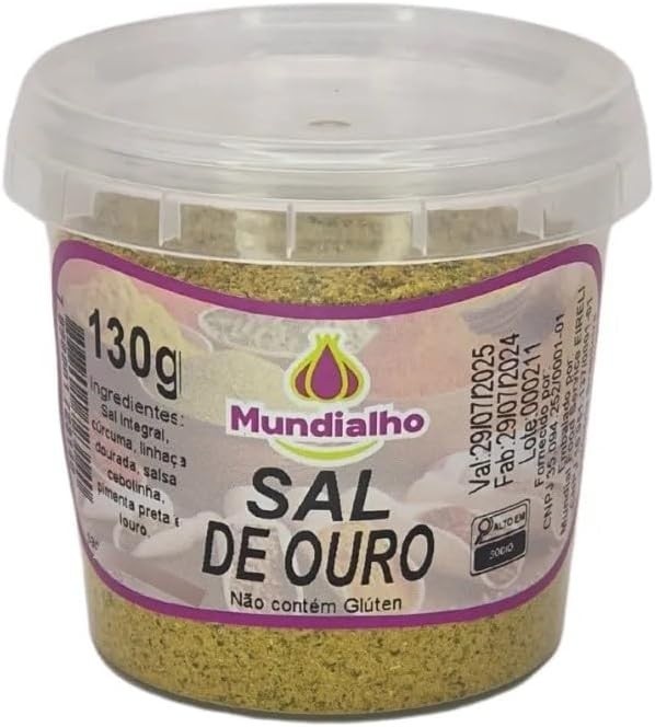 Tempero Sal De Ouro 130g Mundialho