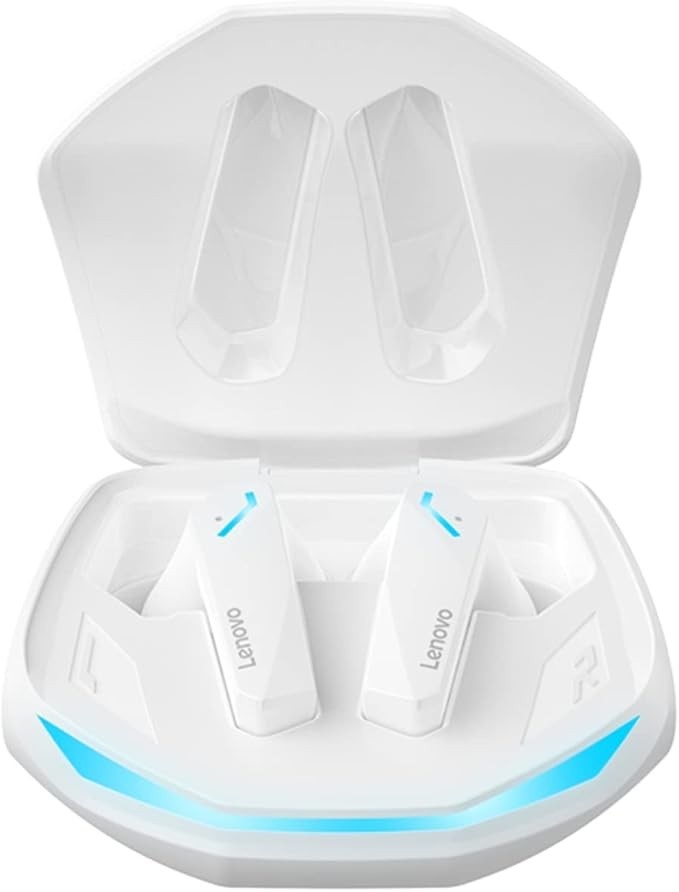 Fone de ouvido sem fio,mewmewcat Fones de ouvido para jogos thinkplus GM2 Pro BT Fones de ouvido sem fio BT 5.3 360° Surround Dual Mode Som Cancelamento de ruído White