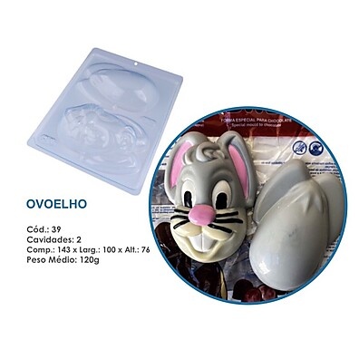 Ovoelho BWB: Formas de Acetato para Bombons e Páscoa