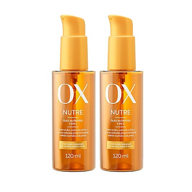 OX Nutre: Óleo 3 em 1 para Cabelos Nutridos
