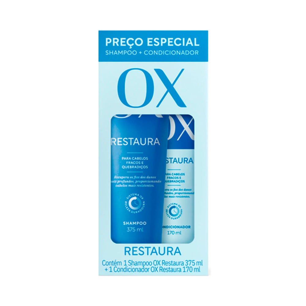 Ox Restaura: Kit Shampoo & Condicionador